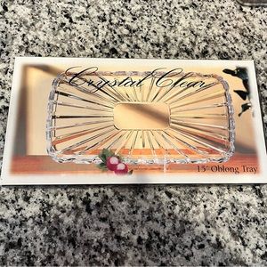 Alexandria Oblong Crystal Tray